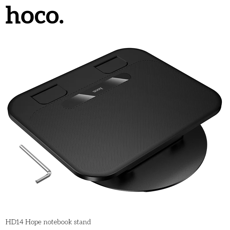 HOCO METAL BASE DESKTOP STAND FOLDABLE & PORTABLE FOR LAPTOPS & TABLETS HD14 - Image 4