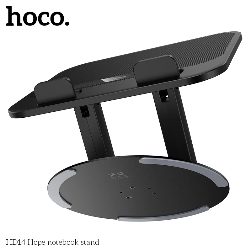 HOCO METAL BASE DESKTOP STAND FOLDABLE & PORTABLE FOR LAPTOPS & TABLETS HD14 - Image 5