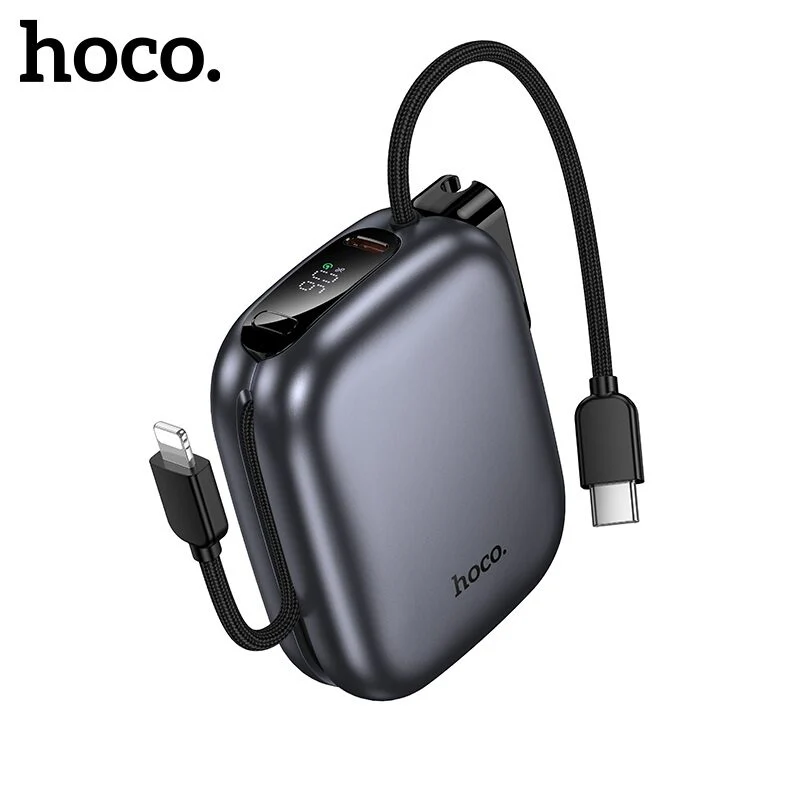 HOCO MINI POWER BANK WITH CABLE 10000MAH Q49 - Image 4