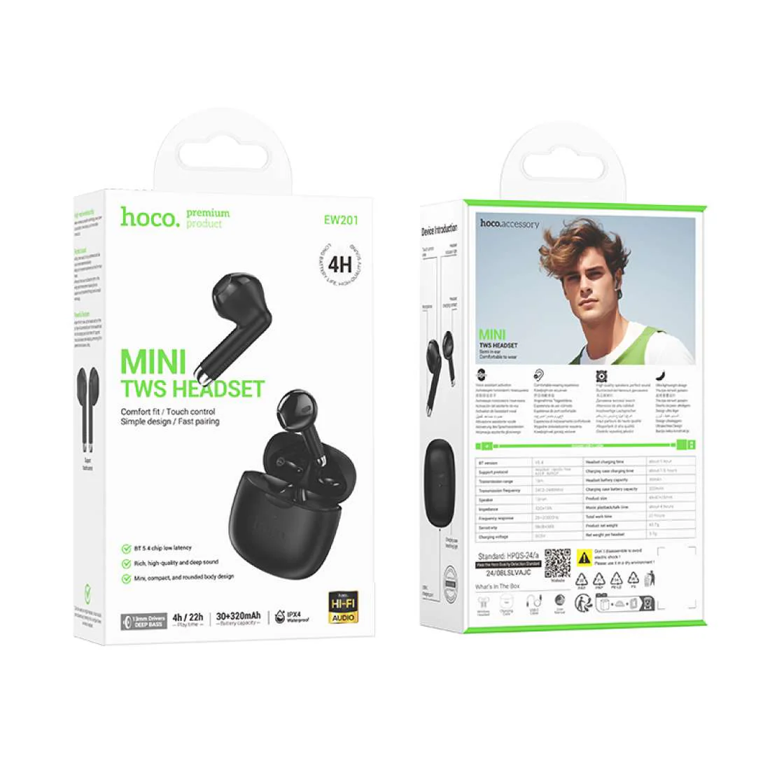 HOCO MINI TWS HEADSET EW201 - Image 2