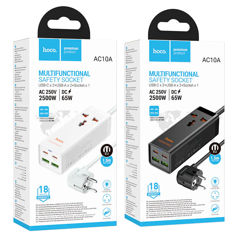 HOCO MULTIFUNCTION SAFETY SOCKETS (AC21-22-27-10A-13A) - Image 18