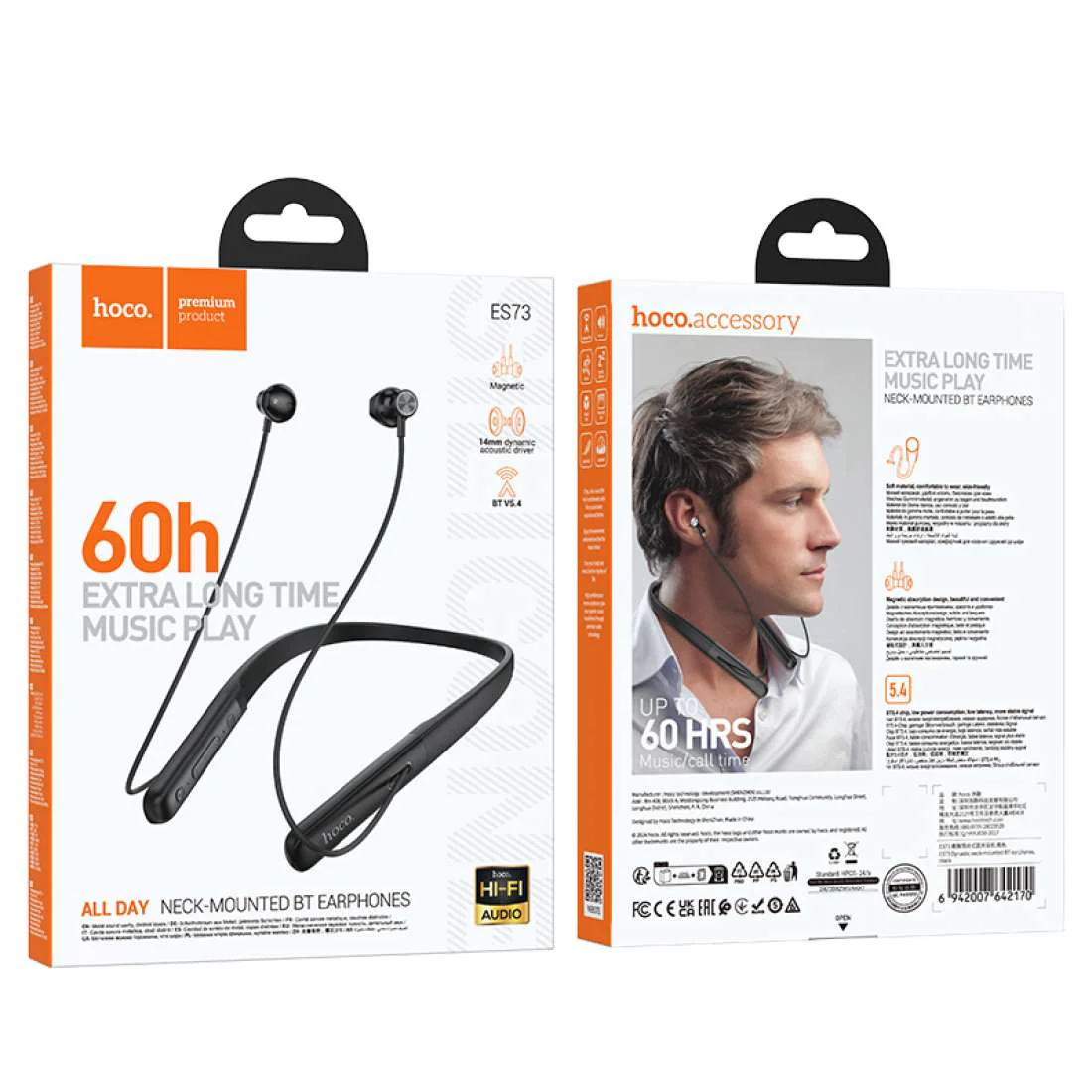 HOCO NECK-MOUNTED BT EARPHONES - Image 6