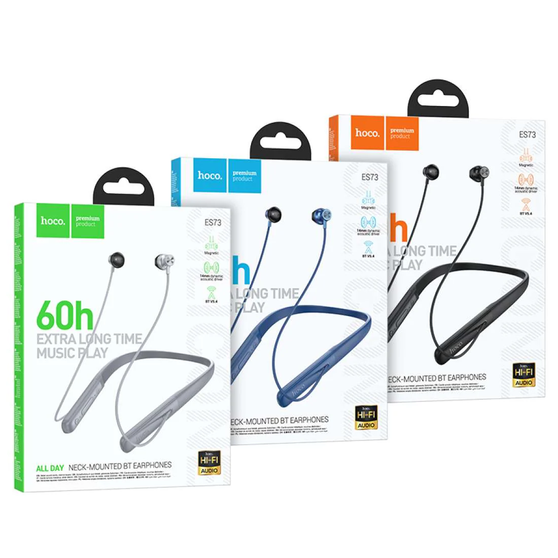 HOCO NECK-MOUNTED BT EARPHONES - Image 7