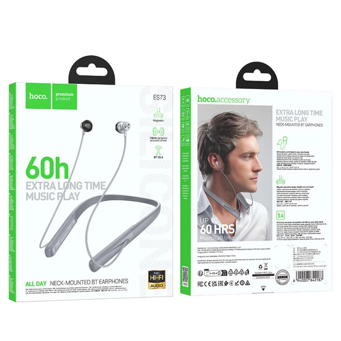 HOCO NECK-MOUNTED BT EARPHONES - Image 9