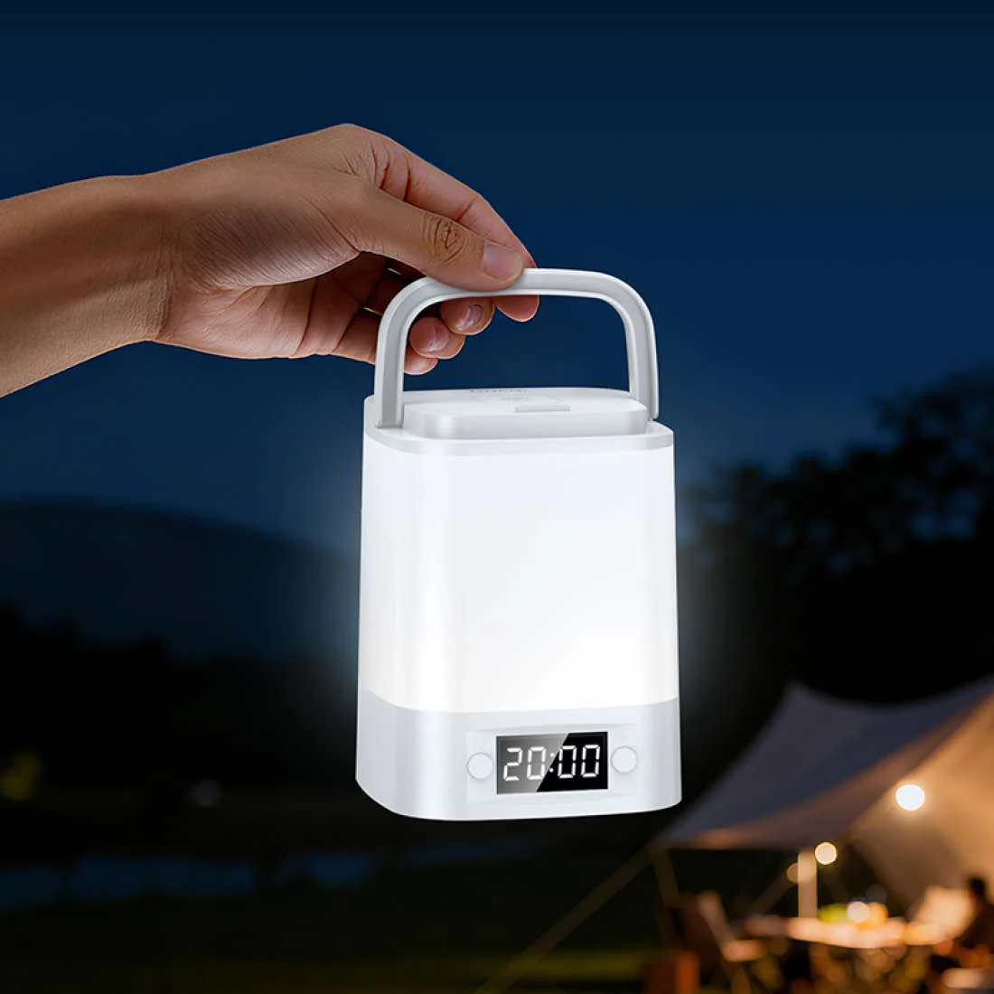 HOCO PORTABLE NIGHT LIGHT WITH CLOCK HX15 - Image 2