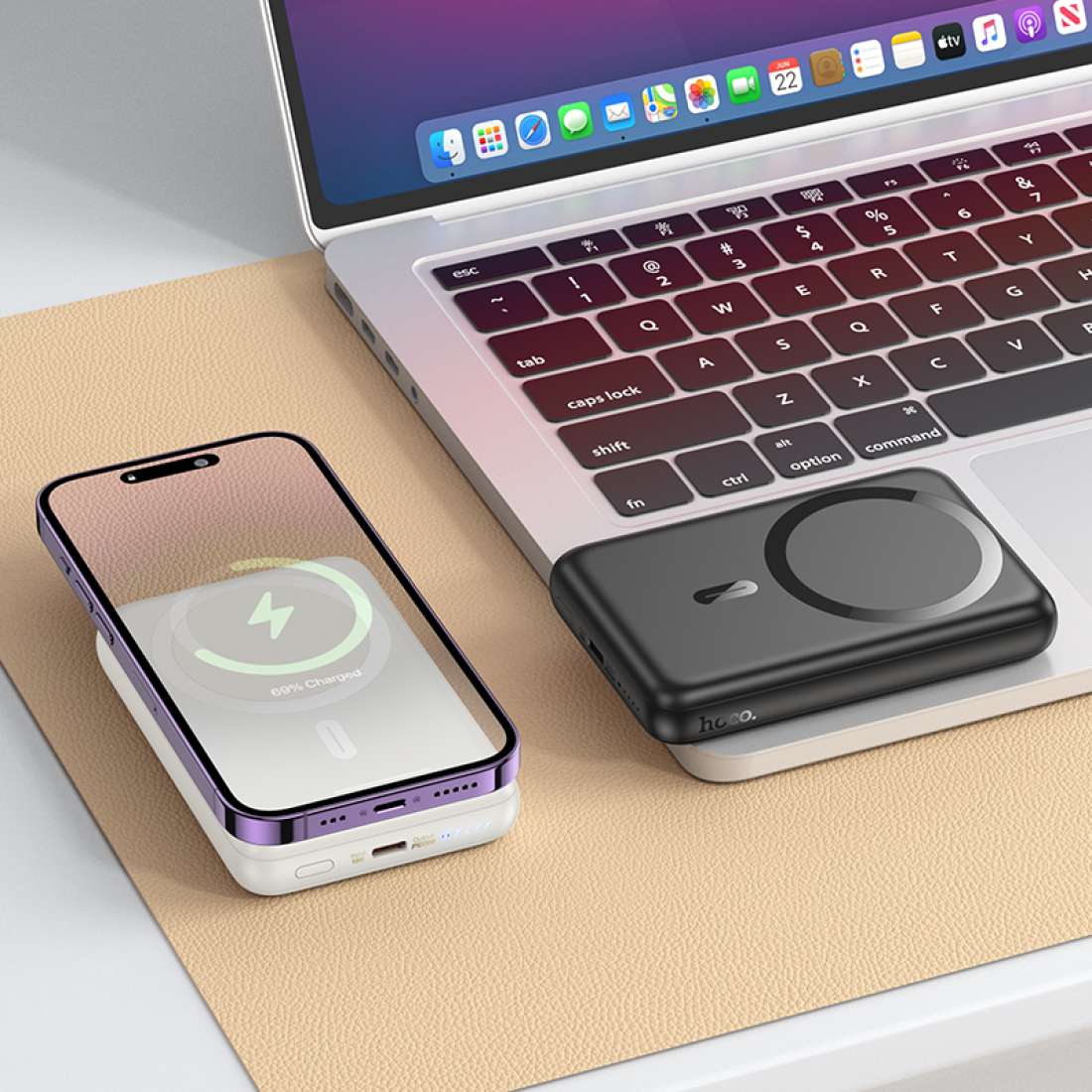 HOCO POWER BANK MAGNETIC WIRELESS J141 - Image 4