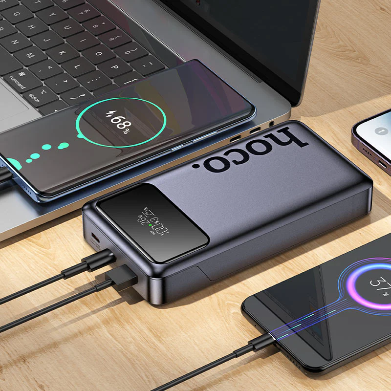 HOCO POWER BANK WITH DIGITAL DISPLAY 3 OUTPUT & 2 INPUTS Q40 - Image 6