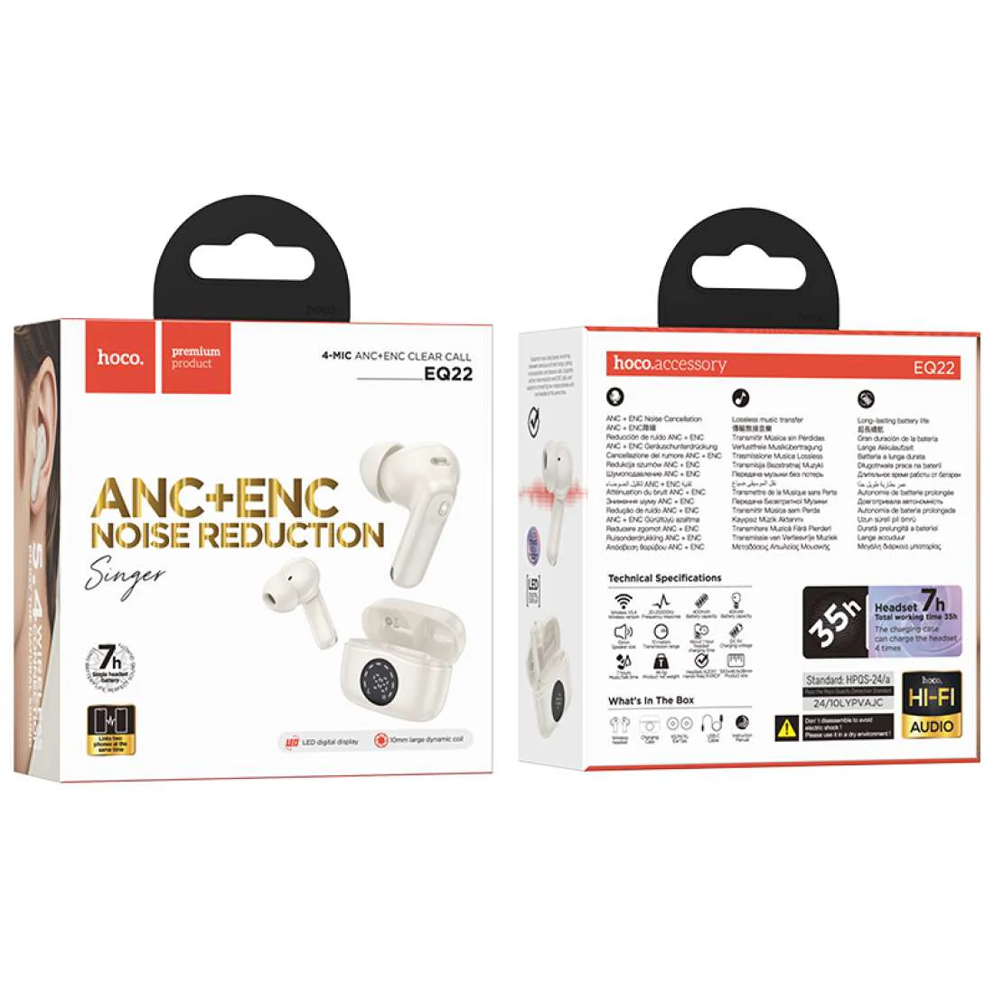 HOCO SINGER ANC+END NOISE REDUCTION EQ22 - Image 2