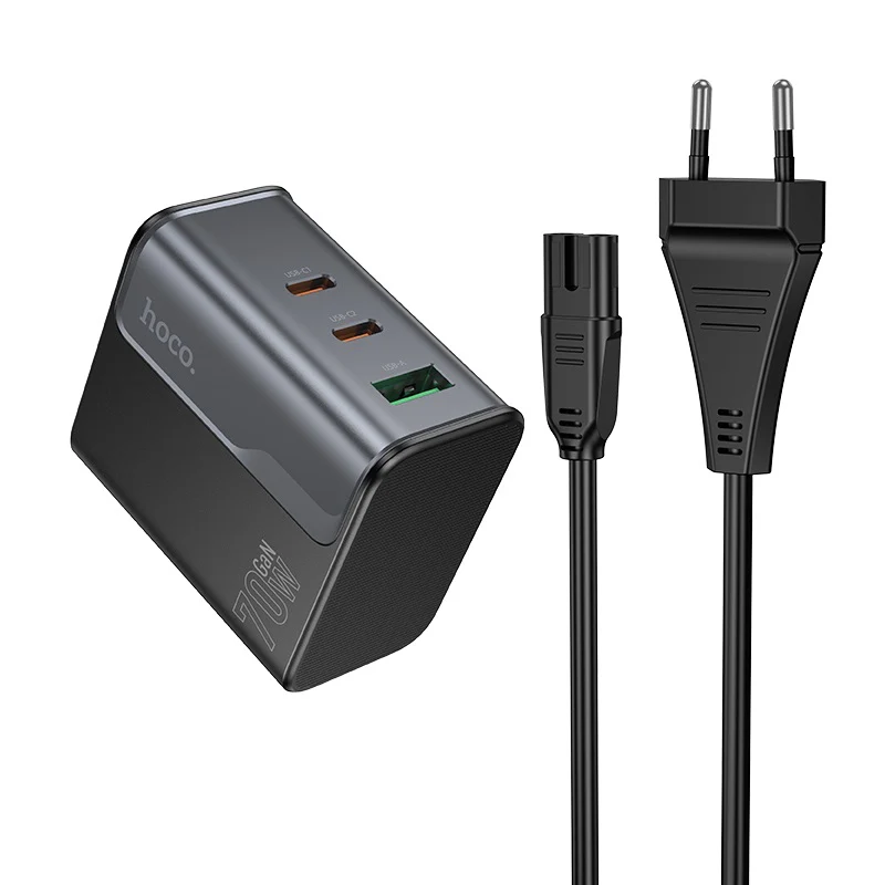 HOCO THREE PORTS CHARGER OUTPUT MAX 70W CS76A