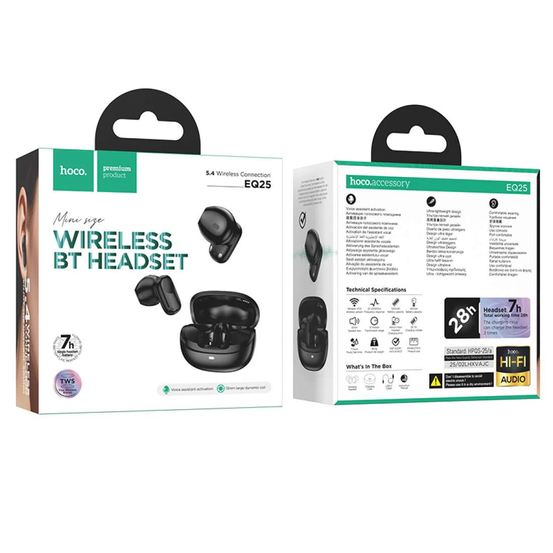 HOCO WIRELESS BT HEADSET EQ25 - Image 2