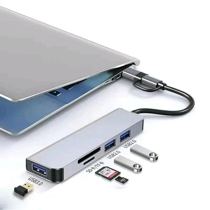 HUB+SD/TF CARD REDER COMBO 5 IN 1 - Image 3
