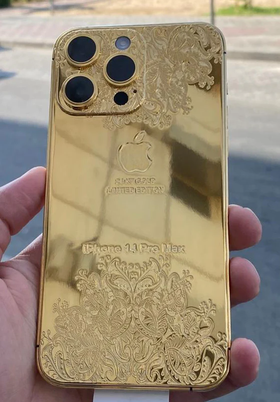apple IPHONE 14 PRO GOLD ORIGINAL 24 KIRAT LIMITED EDITION - Image 14