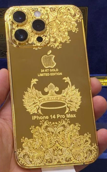 apple IPHONE 14 PRO GOLD ORIGINAL 24 KIRAT LIMITED EDITION - Image 16