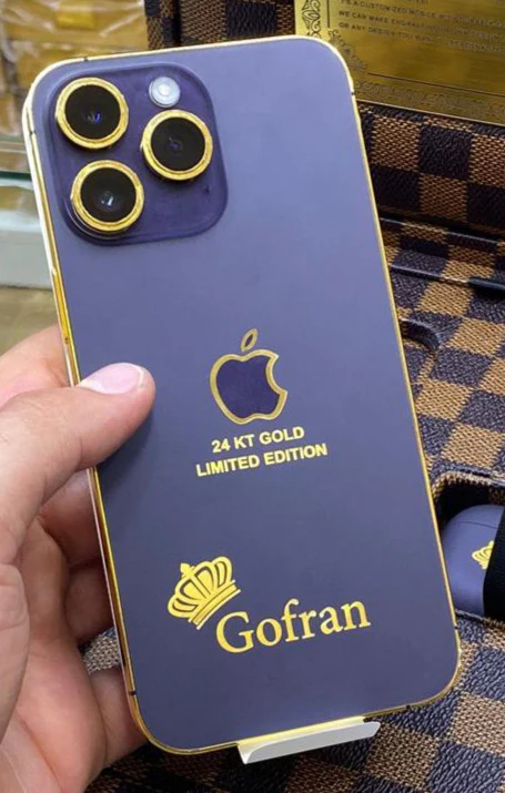 apple IPHONE 14 PRO GOLD ORIGINAL 24 KIRAT LIMITED EDITION - Image 4