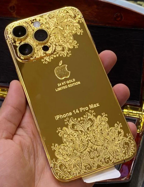 apple IPHONE 14 PRO GOLD ORIGINAL 24 KIRAT LIMITED EDITION - Image 5