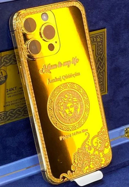 apple IPHONE 14 PRO GOLD ORIGINAL 24 KIRAT LIMITED EDITION - Image 6