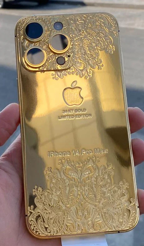 apple IPHONE 14 PRO GOLD ORIGINAL 24 KIRAT LIMITED EDITION - Image 9