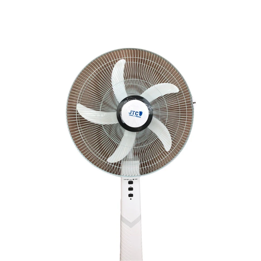 JTC Rechargeable Stand Fan 3-speed with Remote control & Solar panel JF-S5998 - Image 2