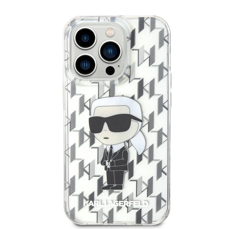 Karl Lagerfeld Monogram hard case iphone 15 series - Image 3