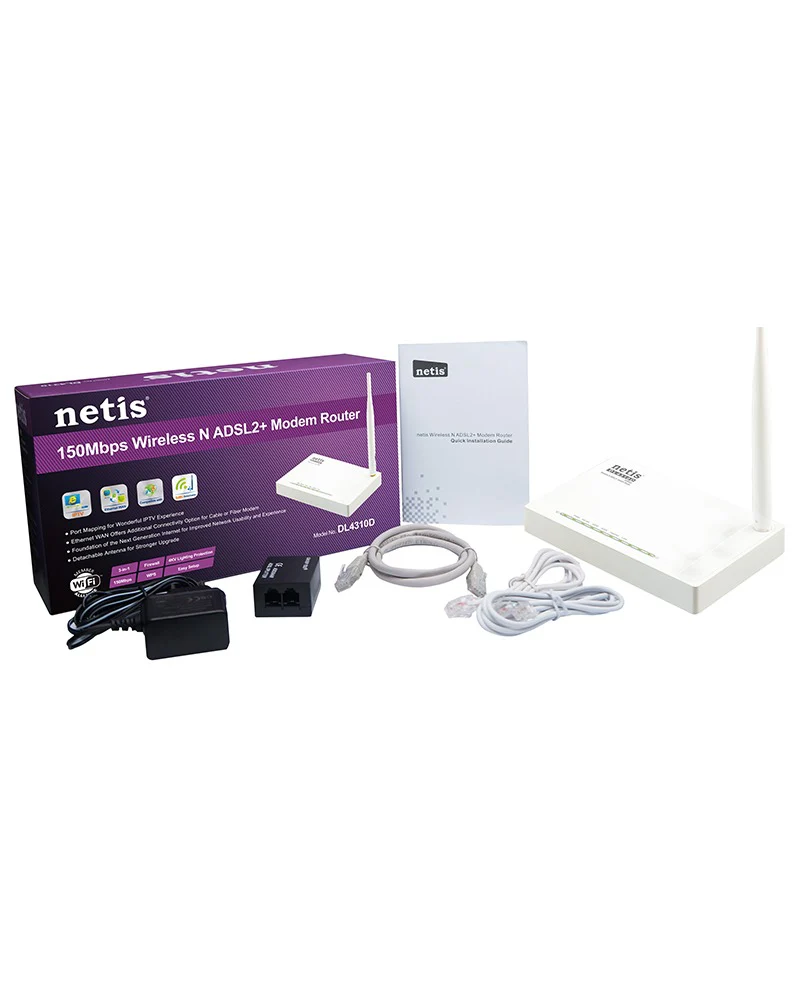 NETIS DL4312 150MBPS WIRELESS N ADSL2+ - Image 3