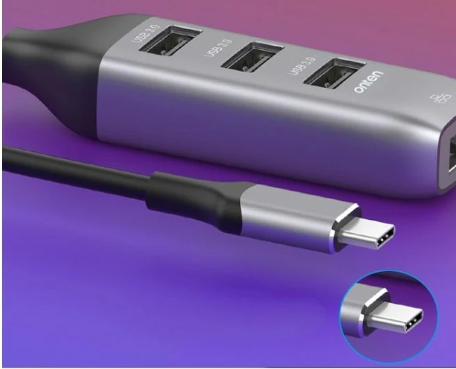 ONTEN USB-C TO HDMI ADAPTER WITH 3.0 HUB - Image 3