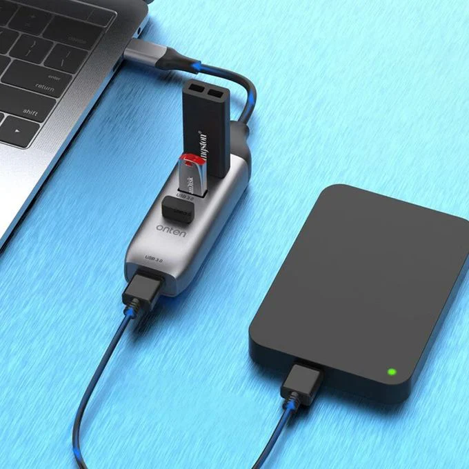 ONTEN USB-C TO HDMI ADAPTER WITH 3.0 HUB - Image 6