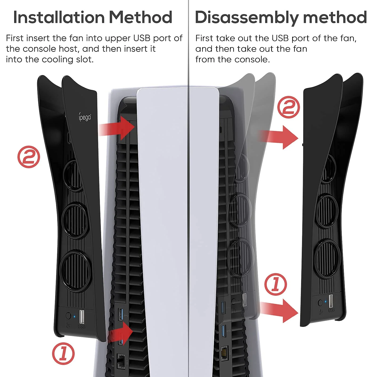 OVIO COOLING STAND WITH CONTROLLER CHARGER FOR PS5 - Image 4
