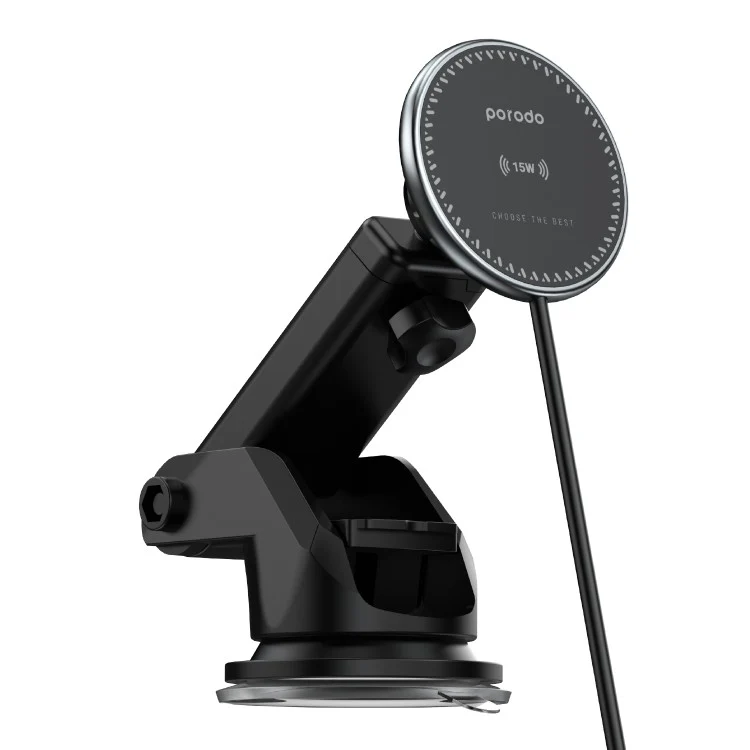 PORODO 15W FAST WIRELESS CAR CHARGER MOUNT 3 IN 1 20W PD CAR CHARGER INCLUDED