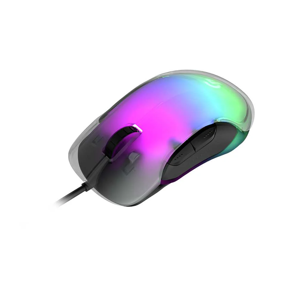 PORODO GAMING 8D CRYSTAL SHELL GAMING MOUSE PDX315 - Image 2