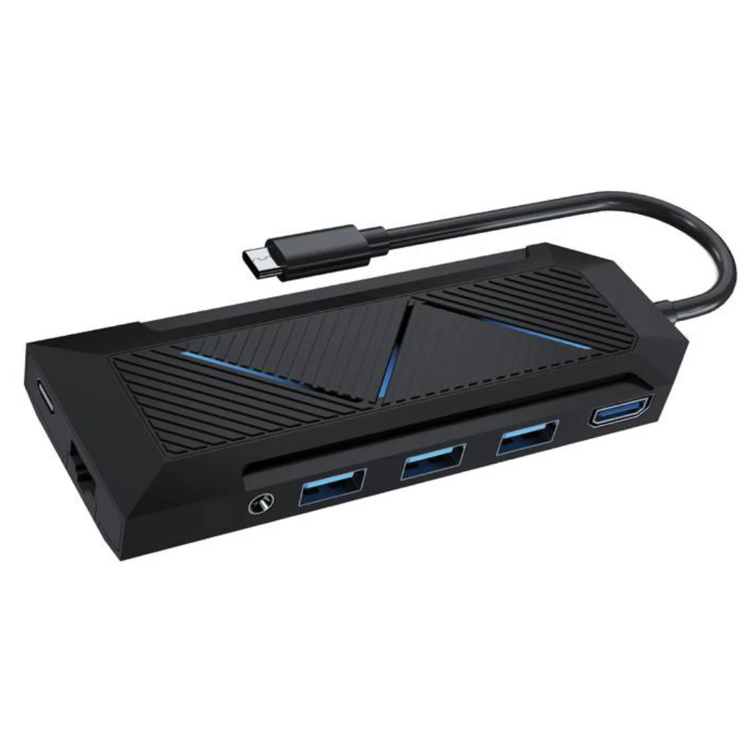 PORODO GAMING 9 IN 1 USB-C HUB GAMERS EDITION PDX520 - Image 2