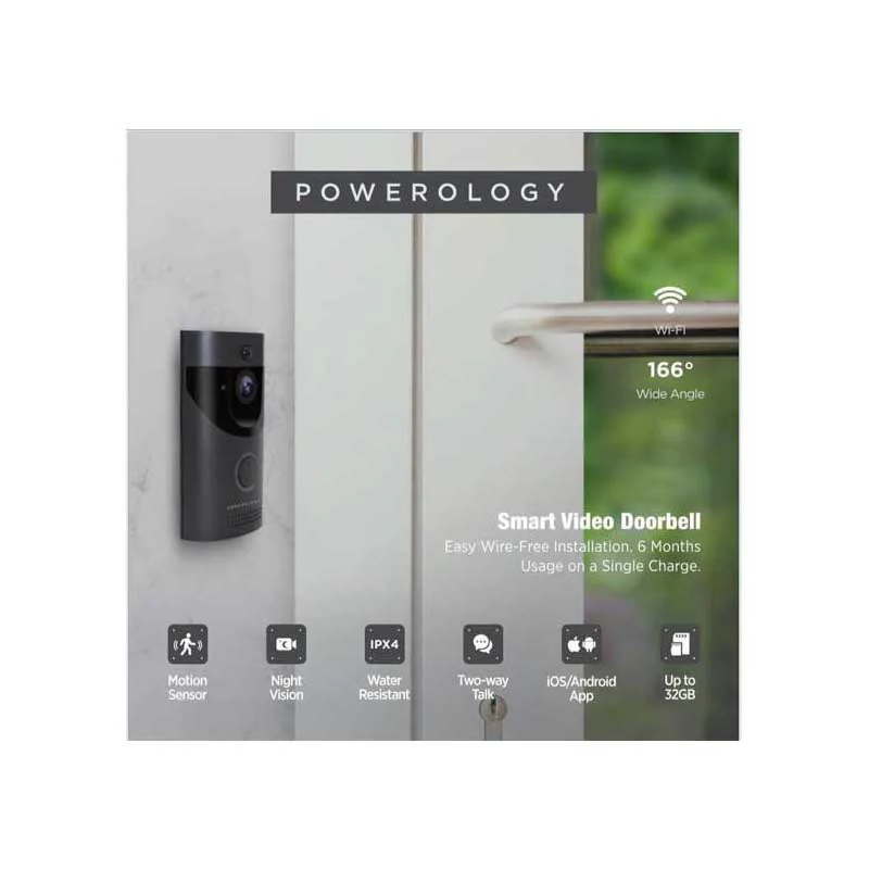 POWEROLOGY SMART VIDEO DOORBELL - Image 2