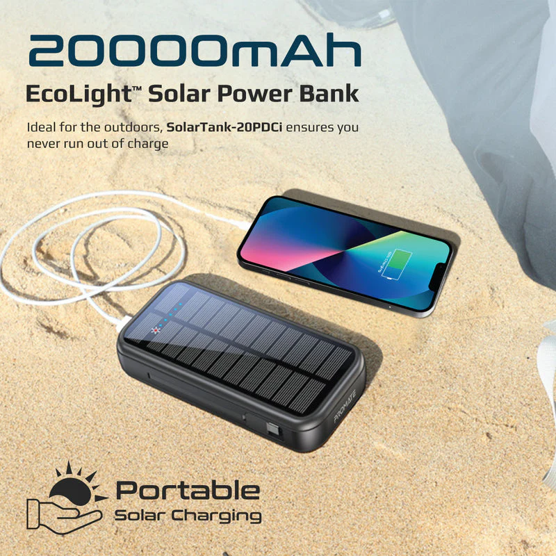 PROMATE POWERBANK SOLAR 20000MAH - Image 4