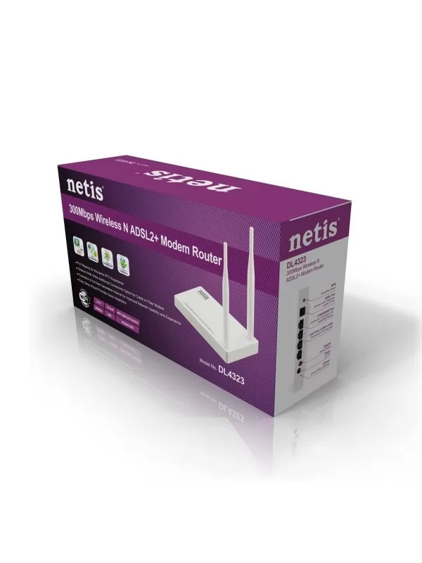 NETIS ROUTER 300 MBPS ADSL 2 ANTANNA - Image 3