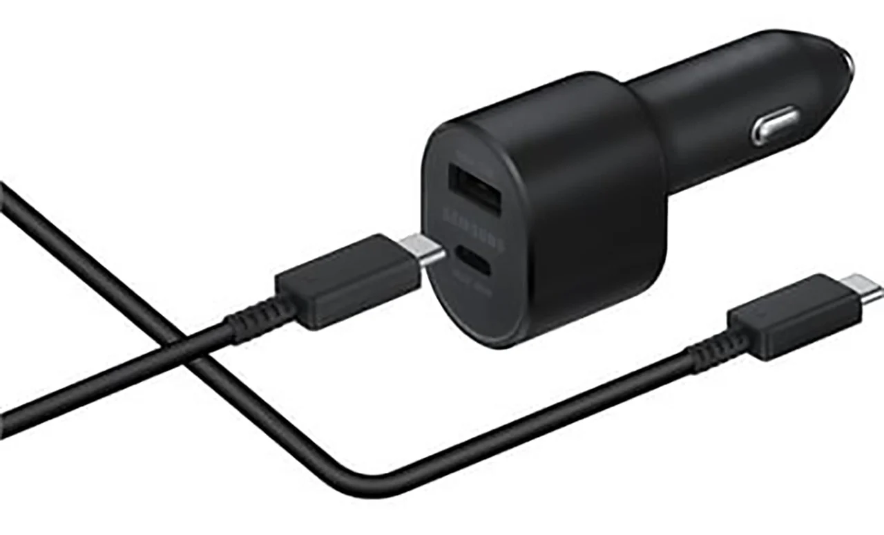SAMSUNG SUPER FAST DUAL CAR CHARGER port 45w & 15w - Image 2