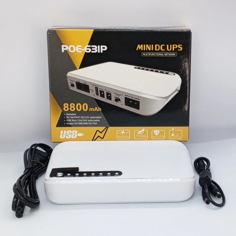 SKE MINI DC UPS POE-63IP 8800MAH