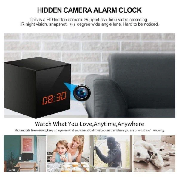 Smart clock wifi night vision camera - Image 3