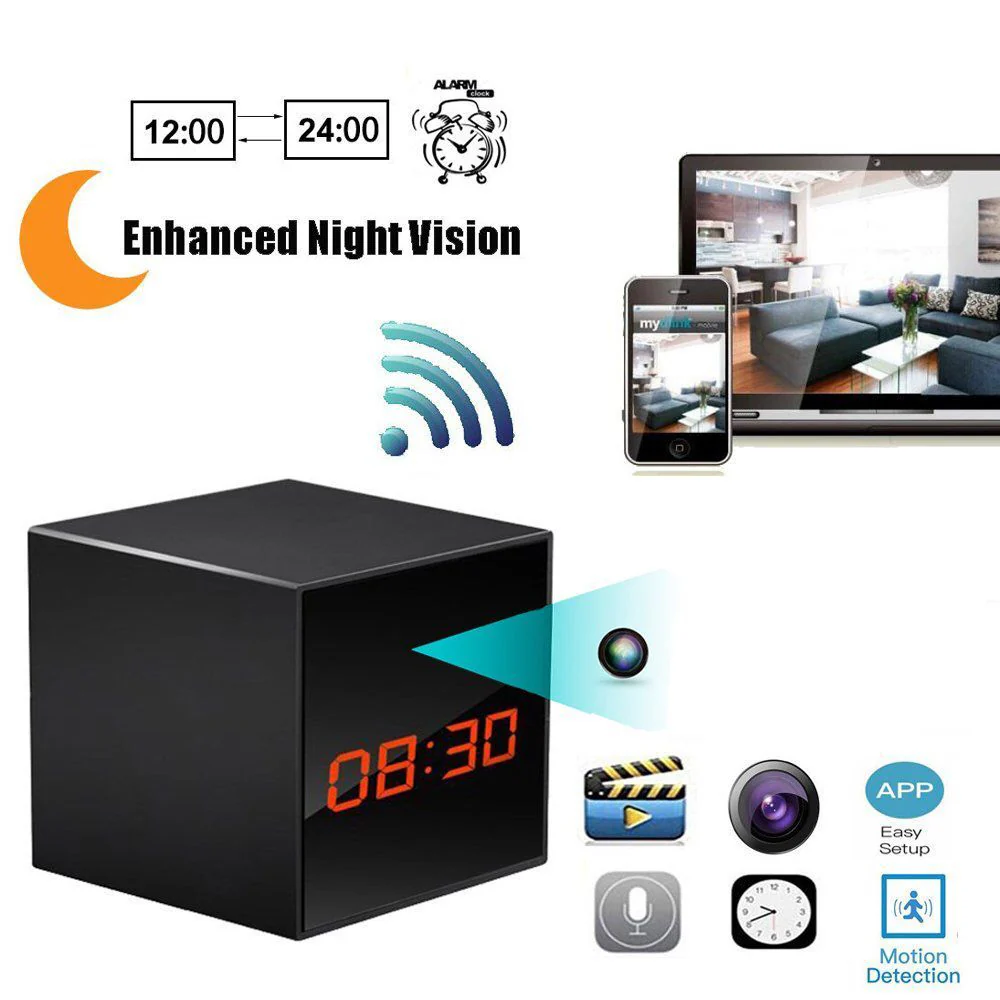 Smart clock wifi night vision camera - Image 4