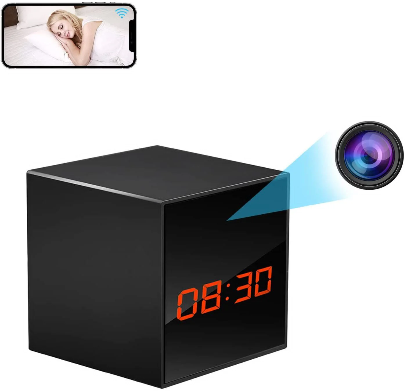 Smart clock wifi night vision camera - Image 5