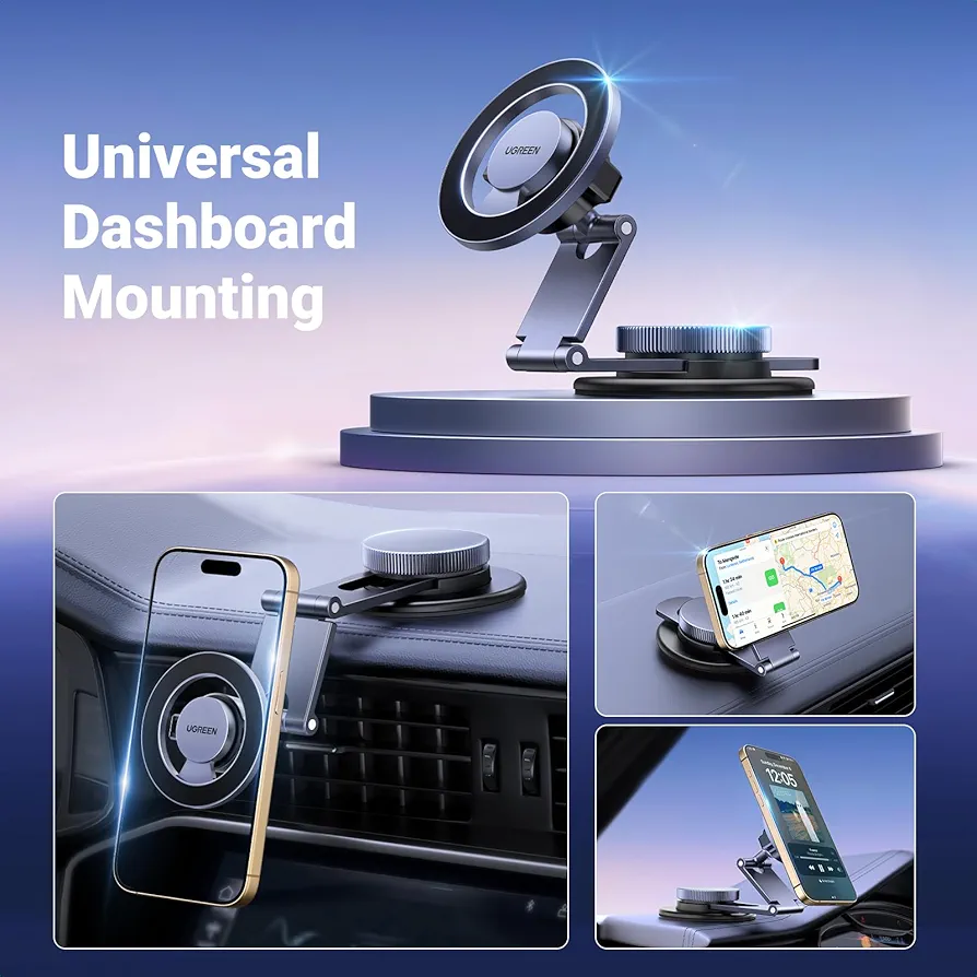 Ugreen dashboard magnetic car phone mount 45577 - Image 6