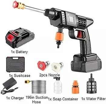 PORTABLE CAR WASHING GUN 48V BATTERY - Image 2