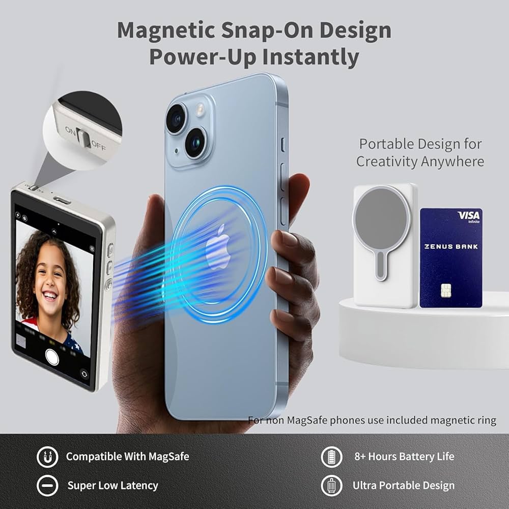 WIRELESS MAGNETIC PHONE SCREEN/SELFIE SCREEN - Image 2