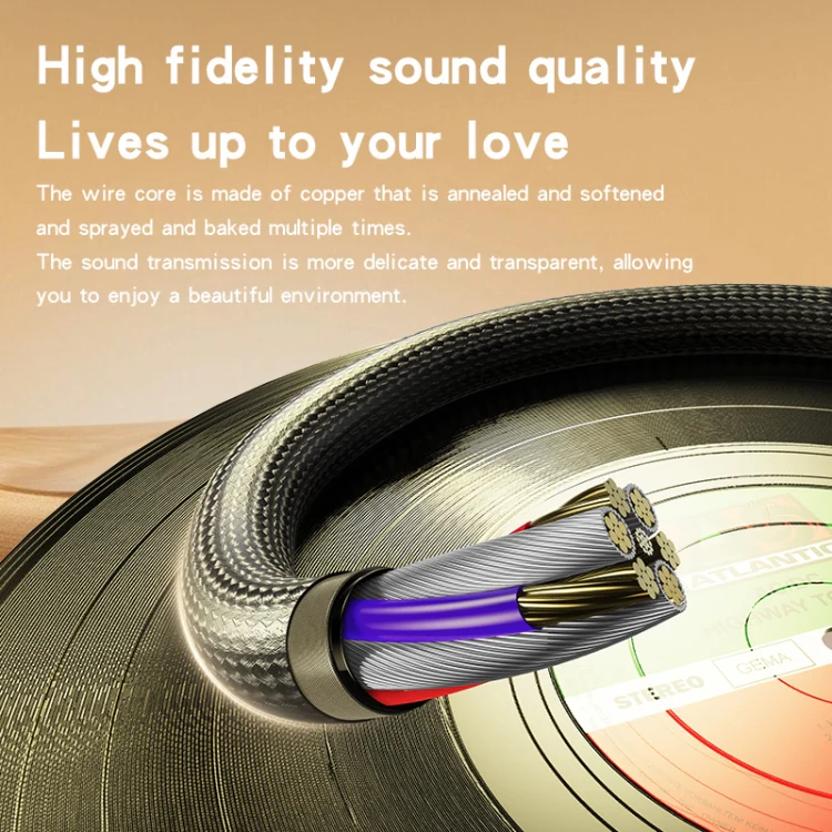 YESIDO AUDIO CABLE DUAL 3.5MM AUX CABLE WITH HD CALL MALE TO MALE YAU43 l - Image 4