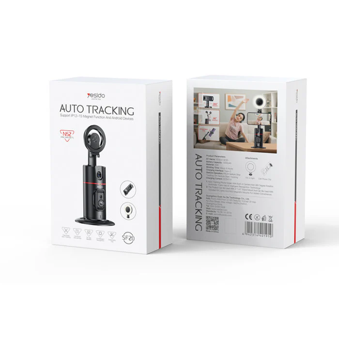 YESIDO AUTO TRACKING SUPPORT IP 12-15 MAGNET FUNCTION AND ANDROID DEVICES  SF20 - Image 5