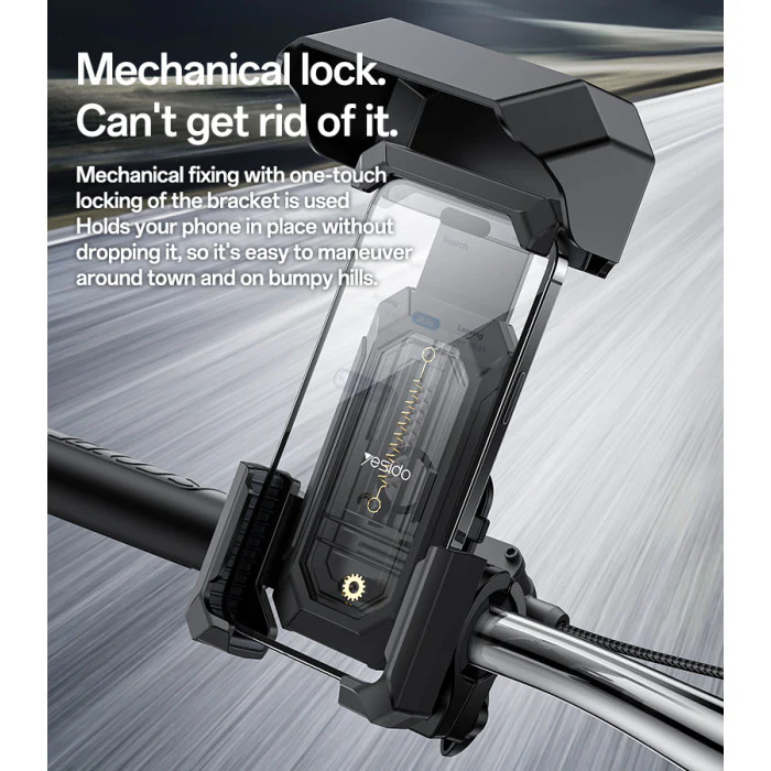 YESIDO BICYCLE HOLDER ANTI REFLECTION PROTECT PHONE C331 - Image 5