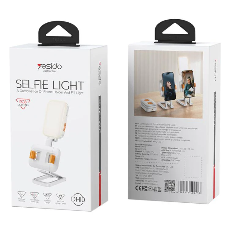 Yesido dh10 phone holder and fill light - Image 10