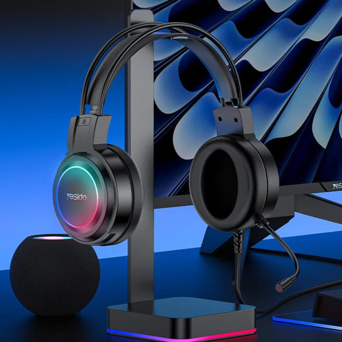 YESIDO GAMING HEADSET RGB LIGHTING EK05 - Image 9