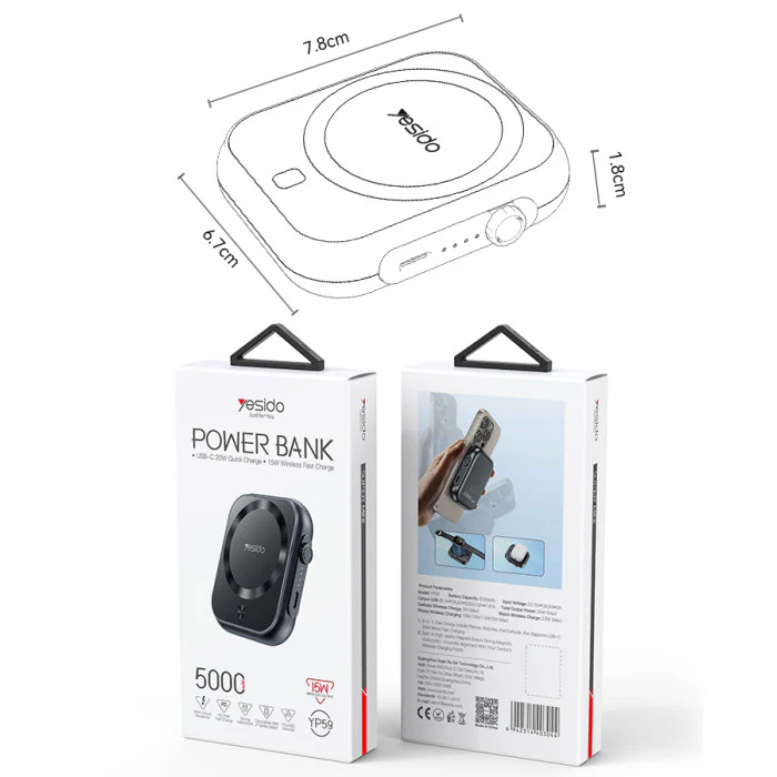 Yesido power bank yp59 - Image 2