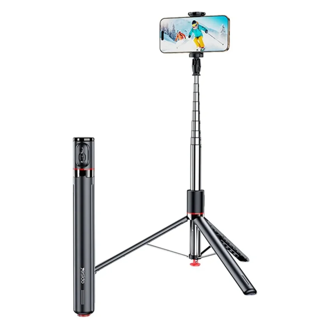 YESIDO SELFIE STICK HIDDEN PHONE STAND BT REMOTE SELFIE STICK  TRIPOD LAND AND OPEN SF30 - Image 3