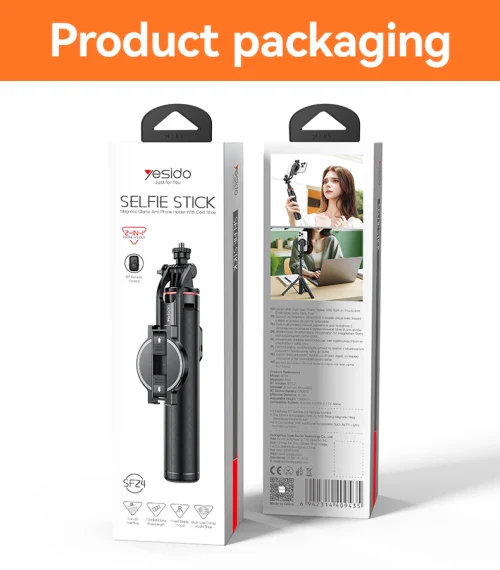 YESIDO SELFIE STICK PHONE TRIPOD &SELFIE STICK WITH DETACHABLE REMOTE SF24 - Image 4