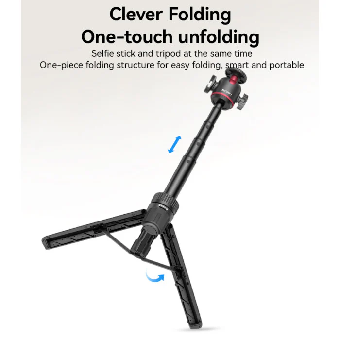 YESIDO TRIPOD STAND SUPPORT CAMERAS PHONE CLIPS AND FILL-IN LIGHT SF26 - Image 4
